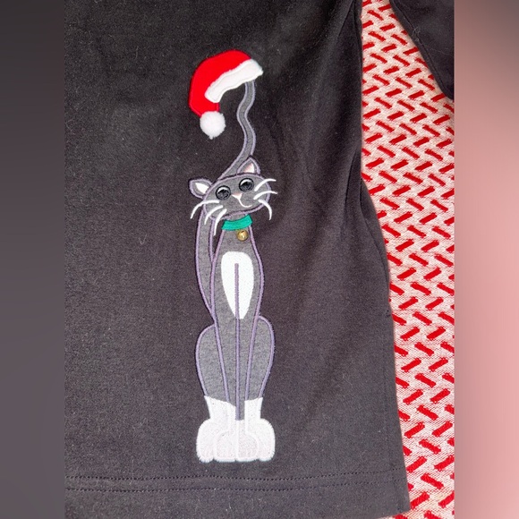 Vintage 90s Bechamel Cat Lady Sweater Christmas Kittens Petite Small EUC - Picture 9 of 13